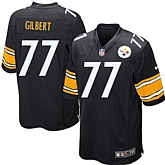 Nike Men & Women & Youth Steelers #77 Gilbert Black Team Color Game Jersey,baseball caps,new era cap wholesale,wholesale hats